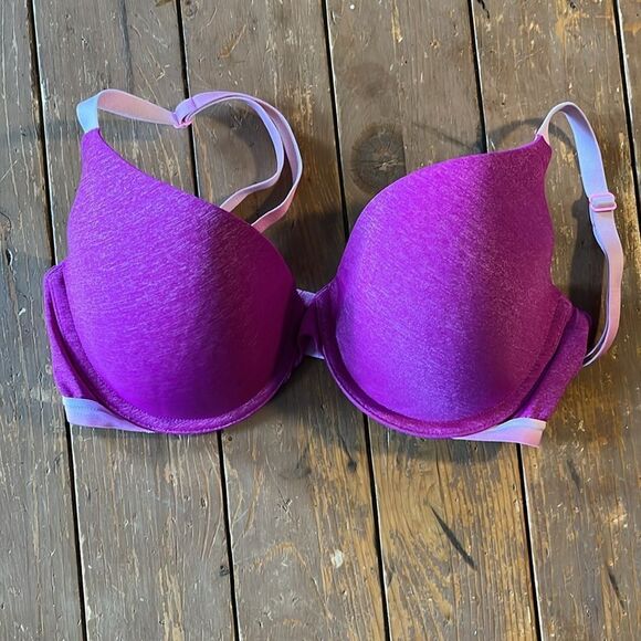 VS Uplift Semi Demi Padded Pink Bra - Picture 8 of 9